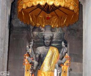 Puzzle Άγαλμα του Vishnu, Wat περιοχή Άνγκορ της Καμπότζης